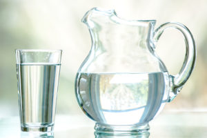 Water Pitcher and Glass